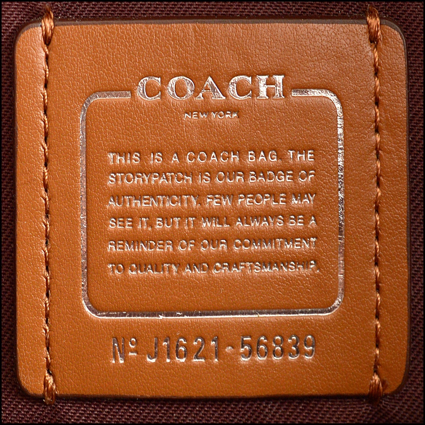 RDC15490 COACH Saddle Brown Pebbled Leather Brooklyn 28 Carryall