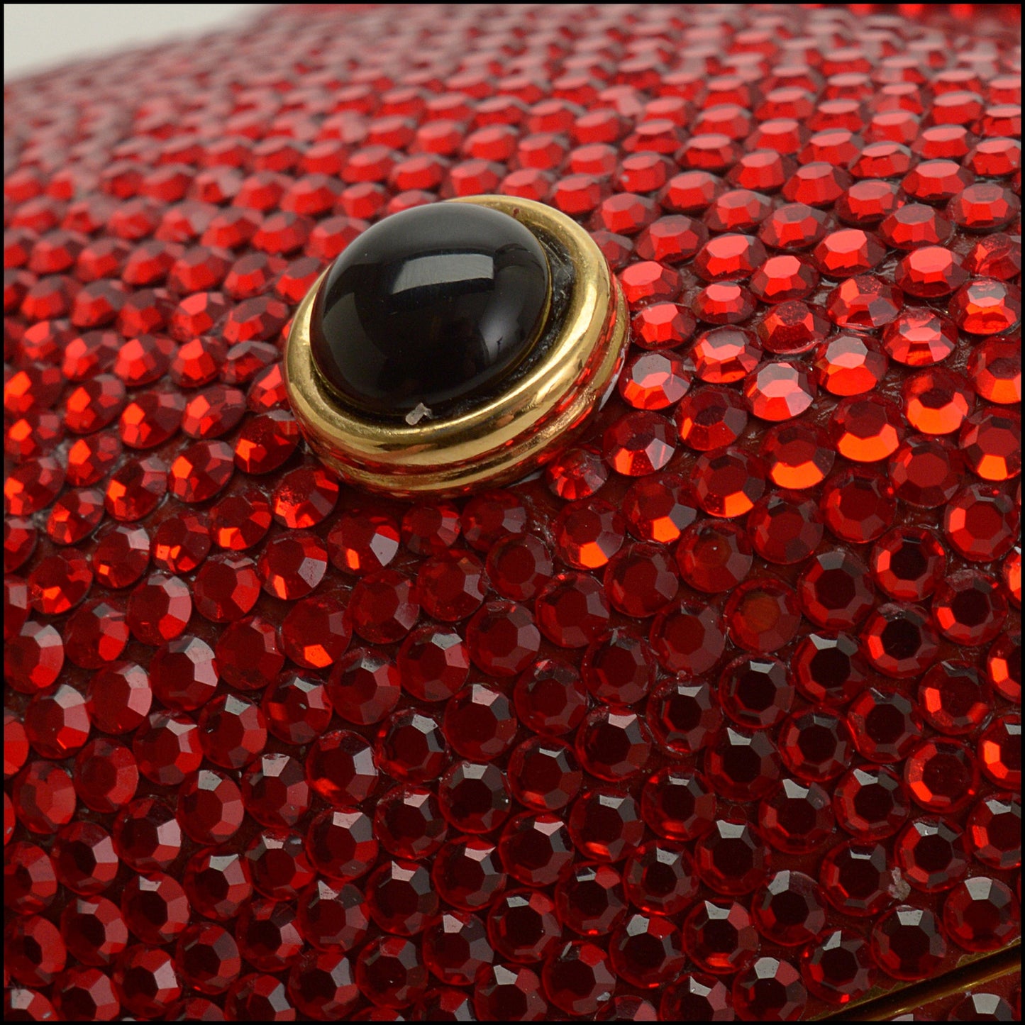 RDC15251 JUDITH LEIBER Red Ladybug Crystal Minaudiere