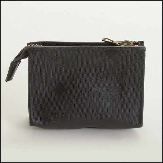 RDC15159 MCM Black Nylon Coin Purse
