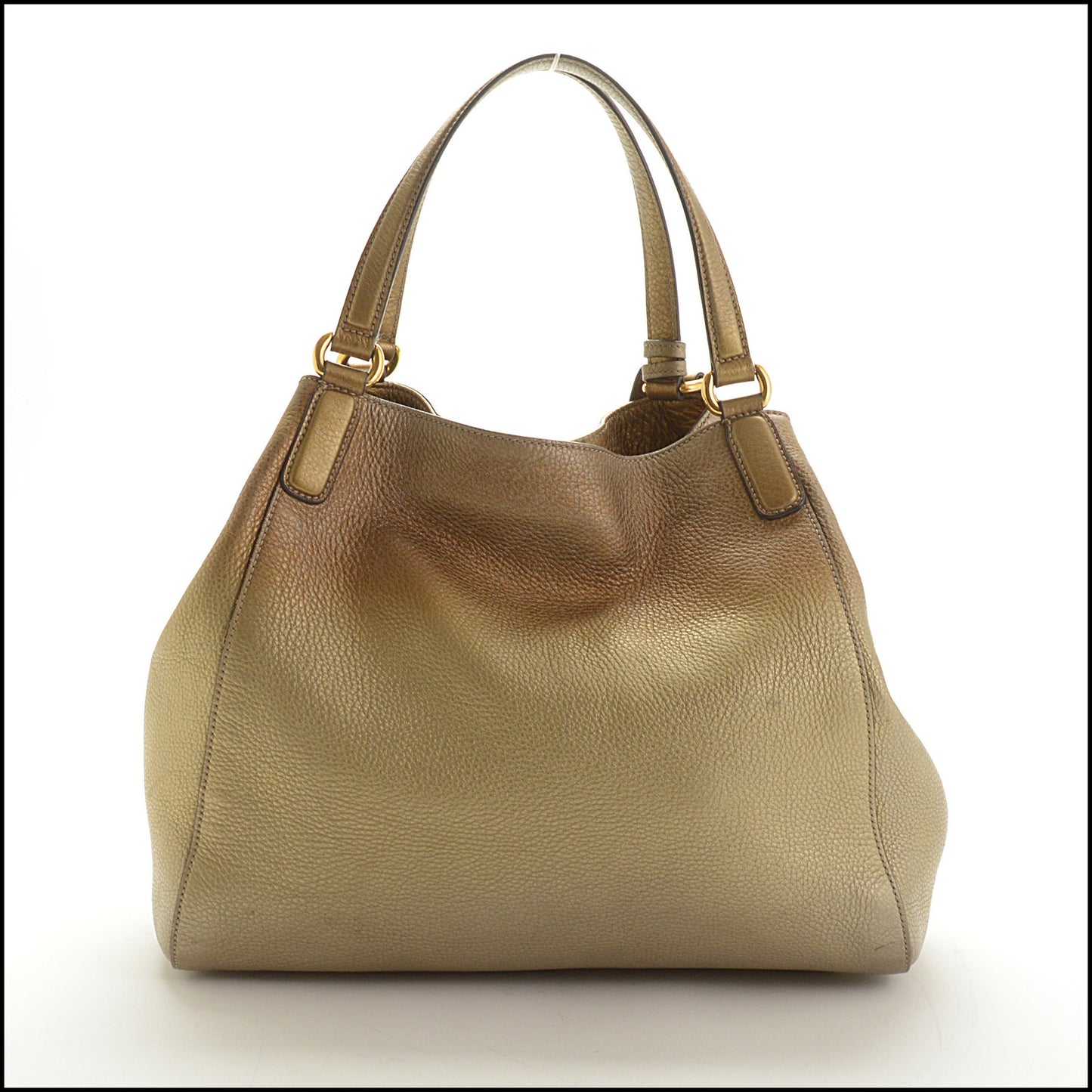 RDC15031 GUCCI Metallic Ombre Leather GG Soho Shoulder Bag