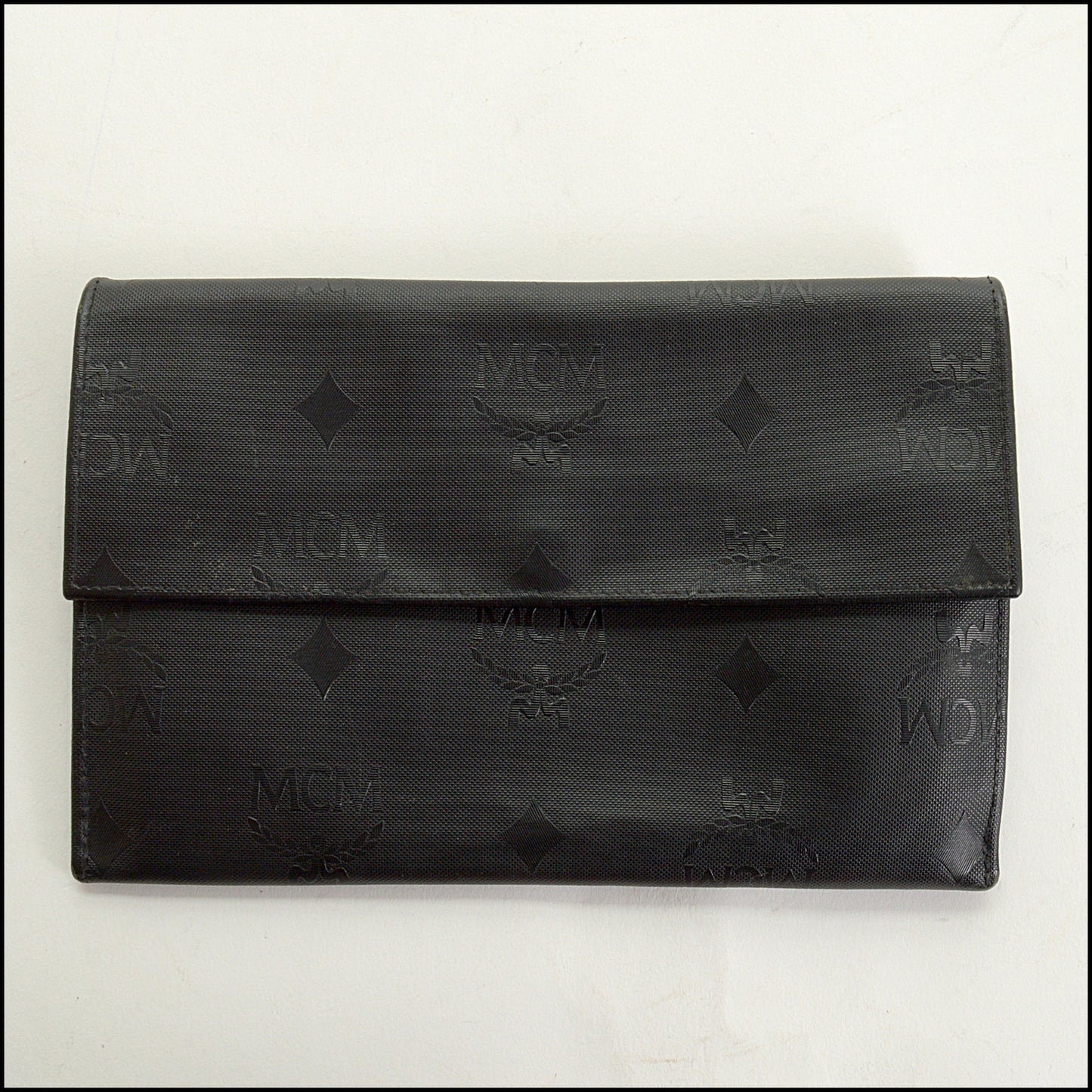 RDC15158 MCM Black Nylon Monogram Wallet