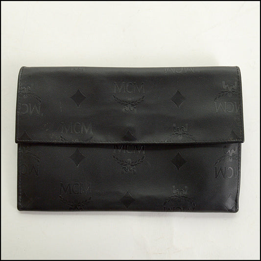 RDC15158 MCM Black Nylon Monogram Wallet