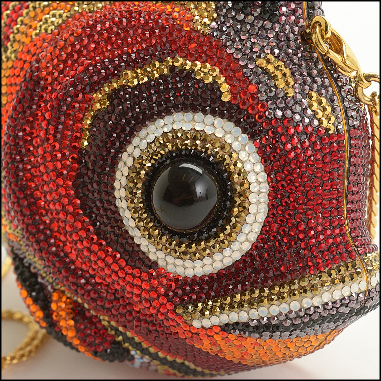 RDC15249 JUDITH LEIBER Red Koi Fish Minaudiere Bag
