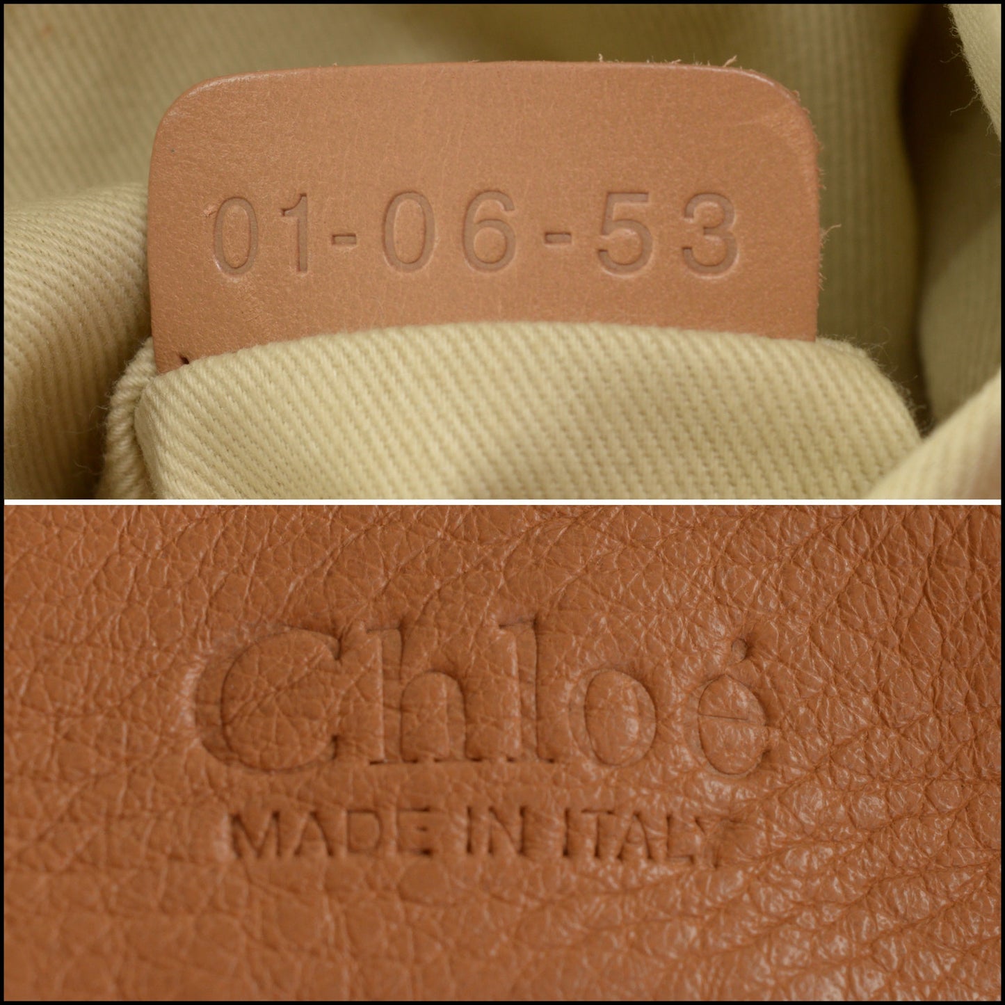 RDC15594 CHLOE '06 Tan Leather Paddington Satchel Bag