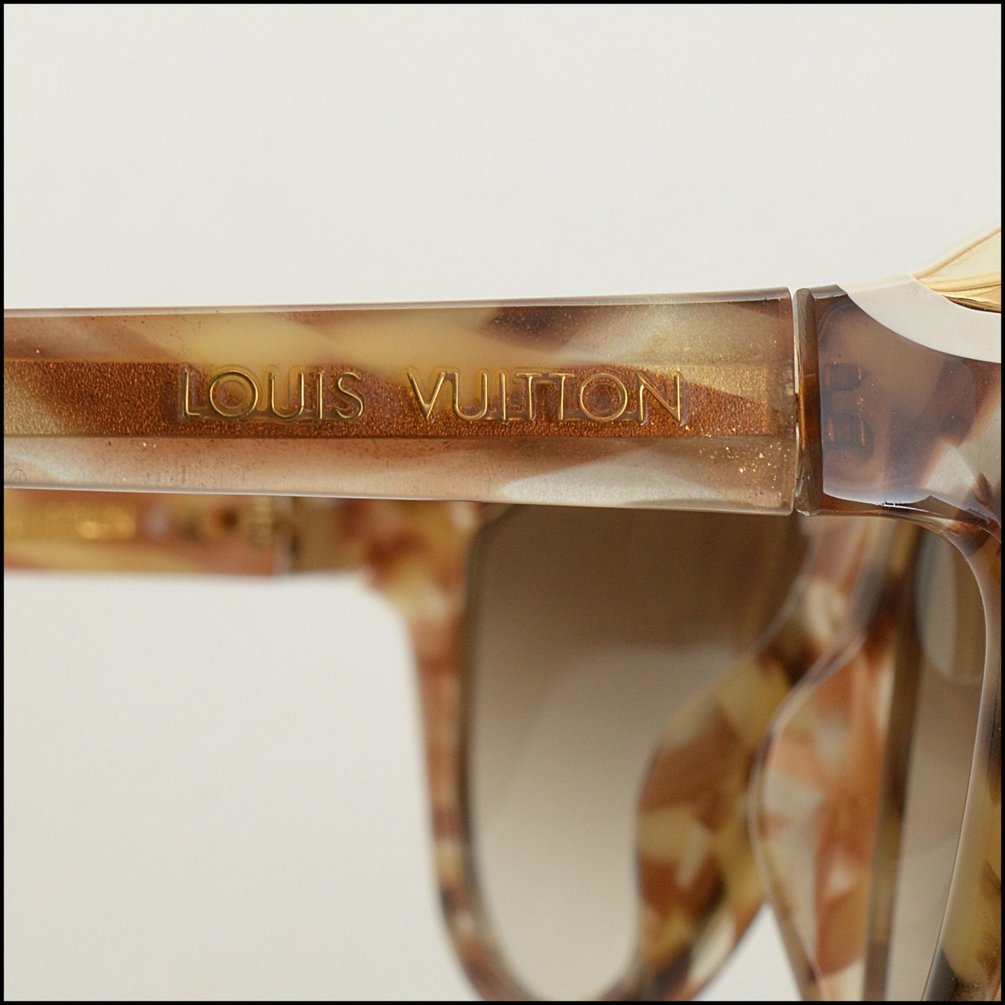 RDC15004 LOUIS VUITTON Honey Tortoise Ivy Cat Sunglasses Z0747E
