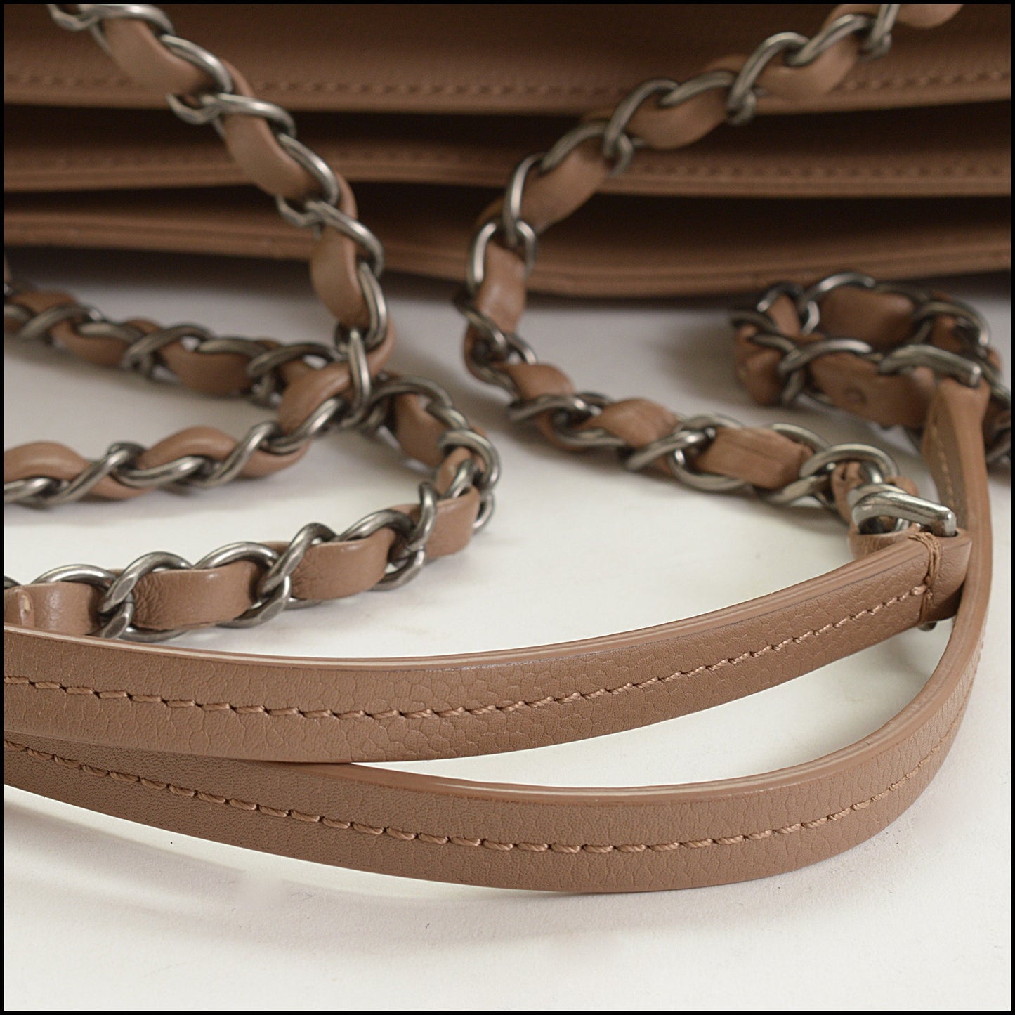 RDC15175 CHANEL '17 Brown Caviar Leather Urban Companion Shopping Tote