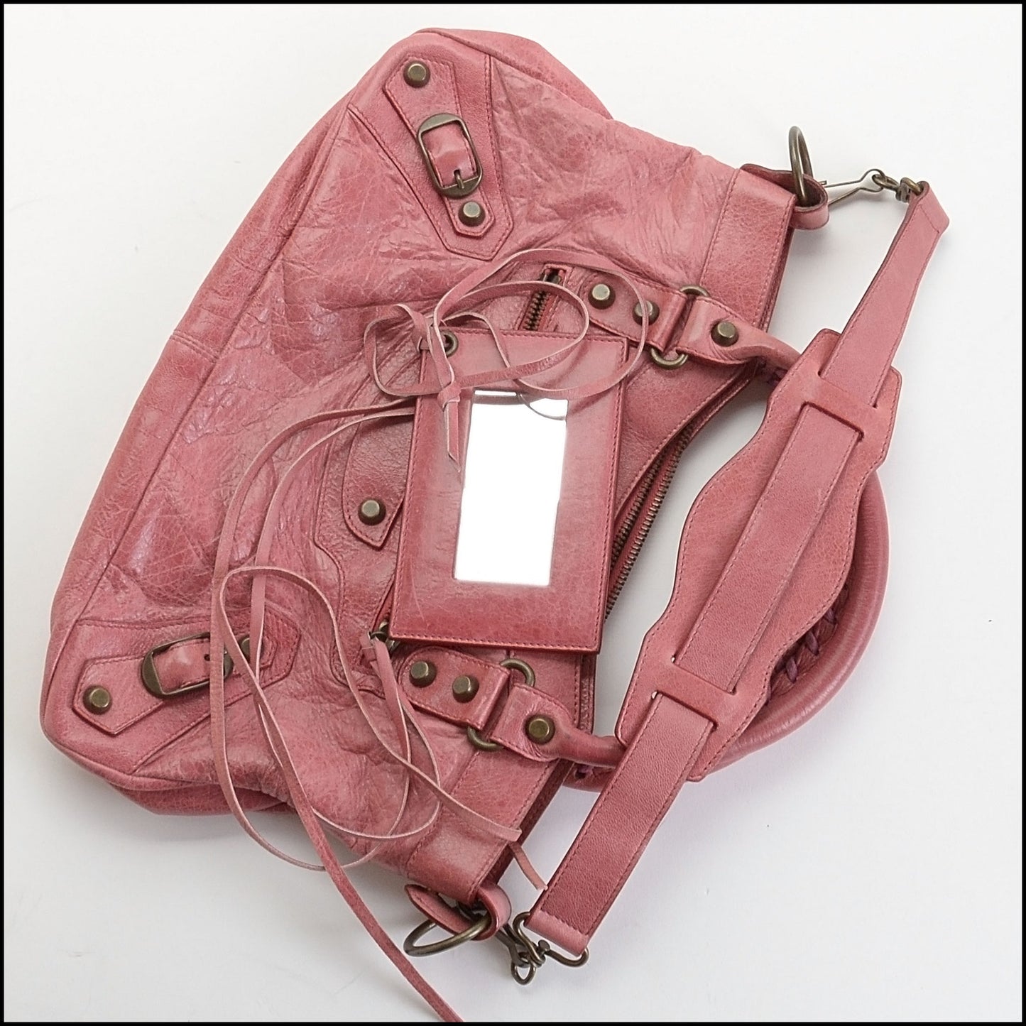 RDC14130 Authentic BALENCIAGA Vintage '04  Pink Chevre Leather Classic First Bag