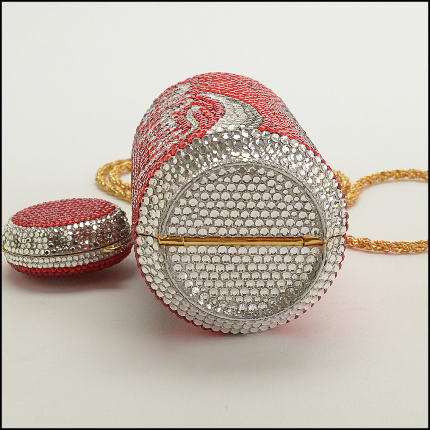 RDC15244 KATHRINE BAUMANN Red Coca Cola Can Minaudiere and Coke Pillbox