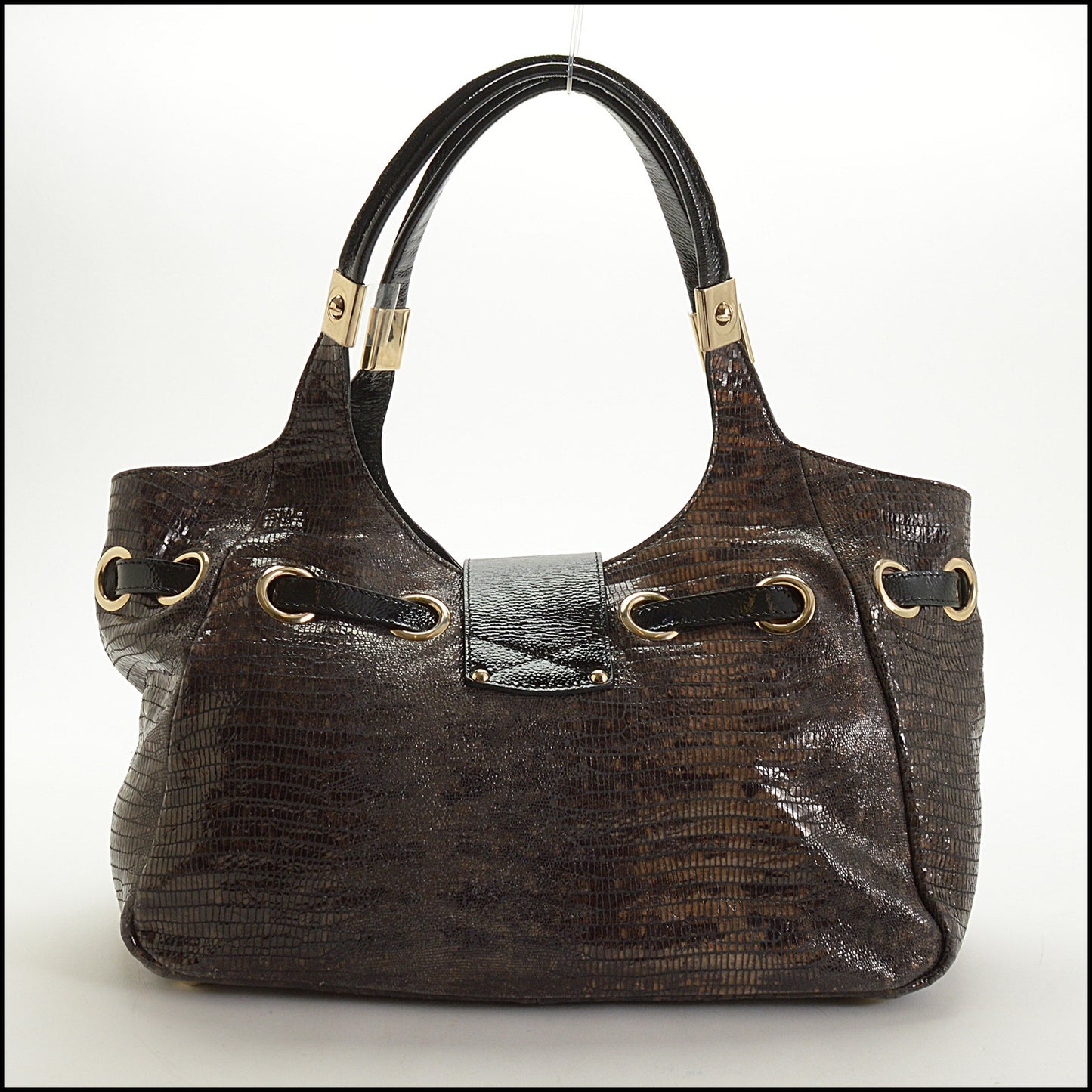 RDC15127 JIMMY CHOO Lizard-Effect Shoulder Bag