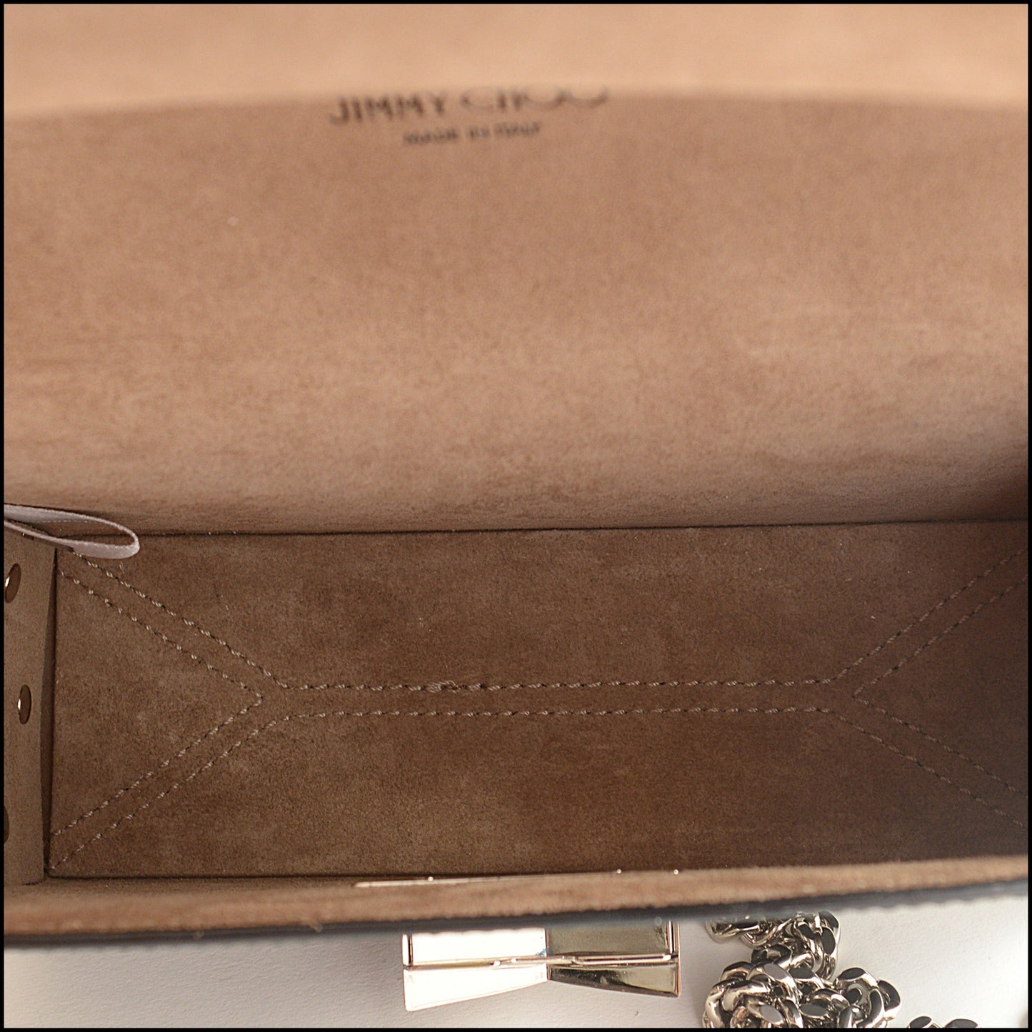 RDC15415 JIMMY CHOO Black Leather Lockett Bag