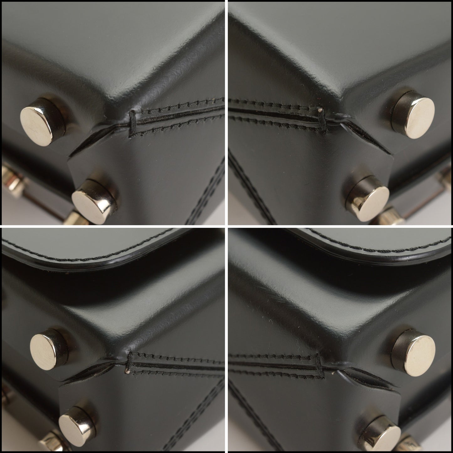 RDC15415 JIMMY CHOO Black Leather Lockett Bag