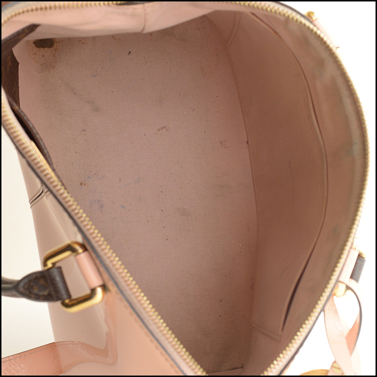 RDC15231 LOUIS VUITTON '17 Rose Ballerine Vernis Miroir Tote Bag