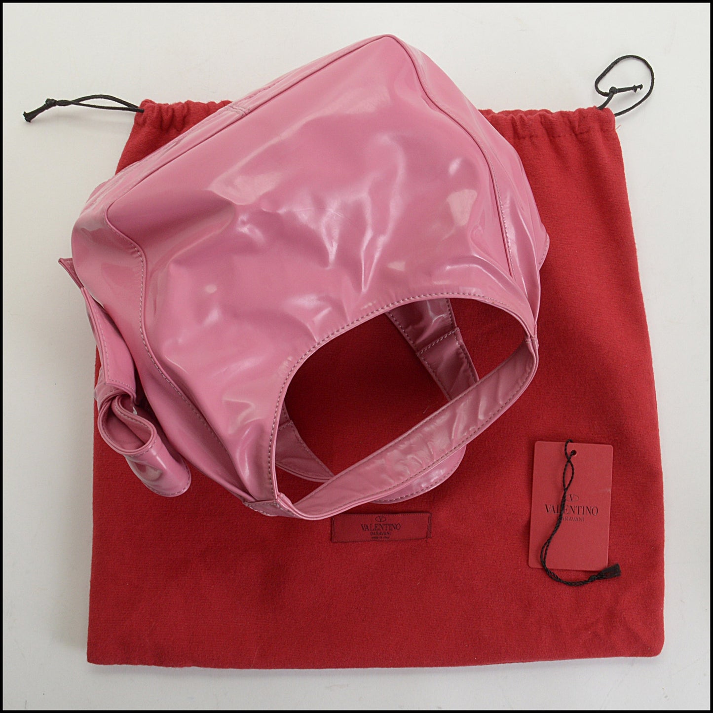 RDC14616 VALENTINO Pink Patent Mini Bow Bag