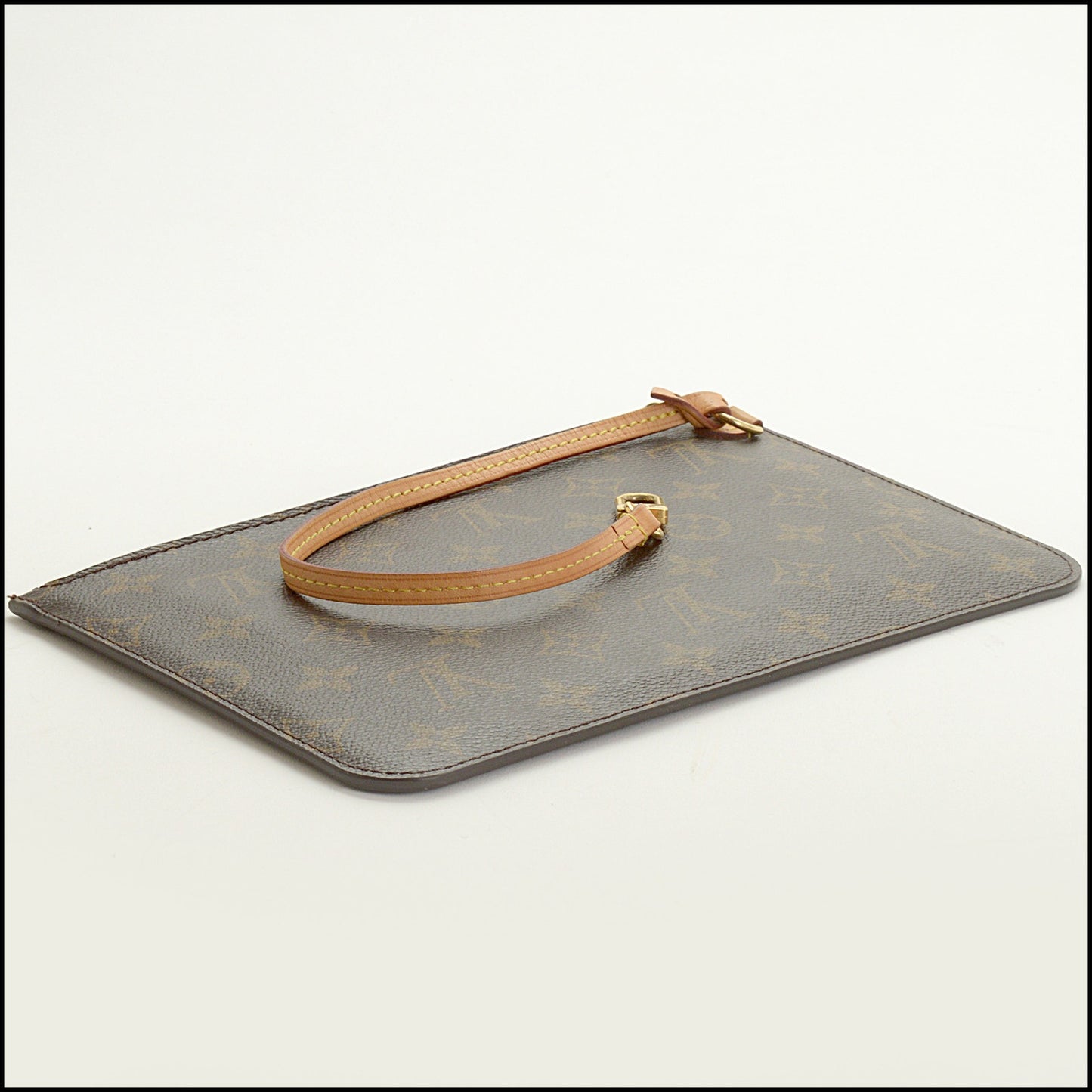 RDC15401 LOUIS VUITTON '09 Brown Monogram Canvas Neverfull Pouch