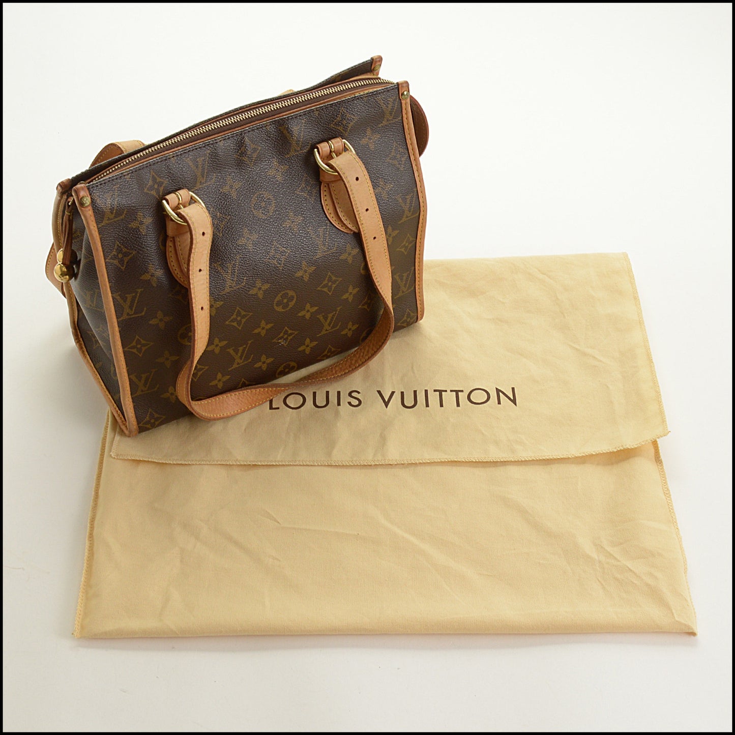 RDC15523 LOUIS VUITTON 2005 Brown LV Monogram Canvas Popincourt Haut Bag
