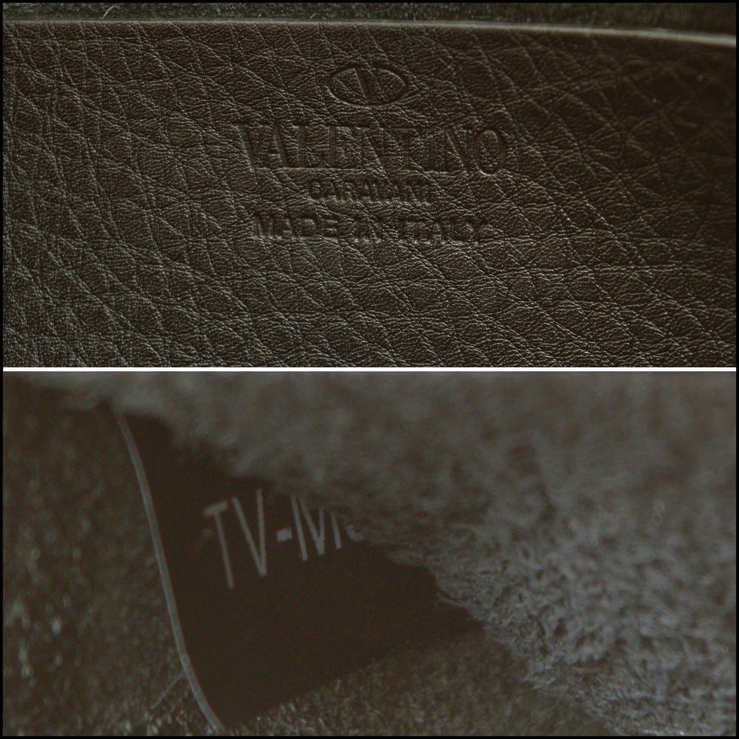 RDC15039 VALENTINO Black Leather Mini Rockstud Crossbody Bag