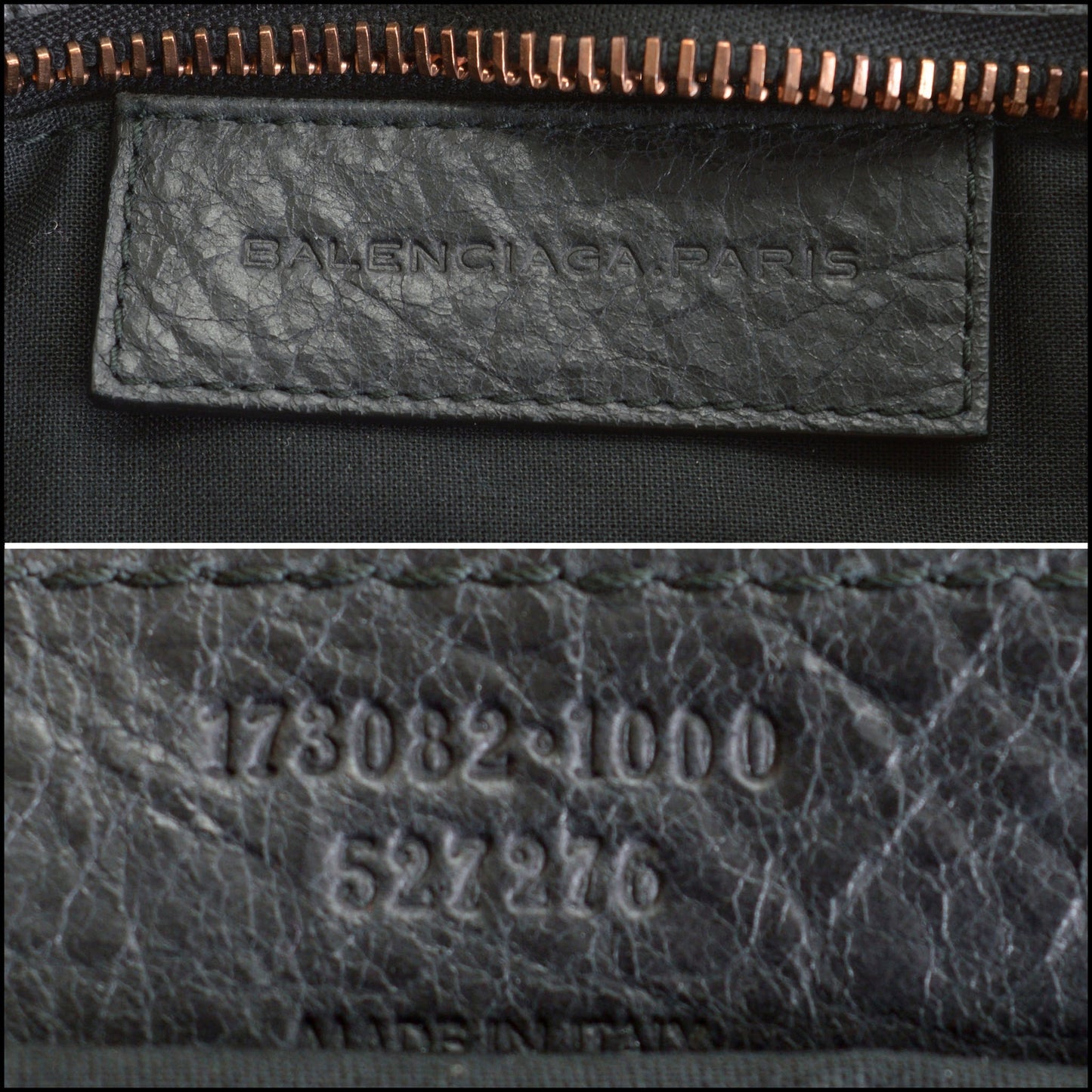 RDC14351 Authentic BALENCIAGA '11 Black Lambskin Giant HW Part Time Tote Bag