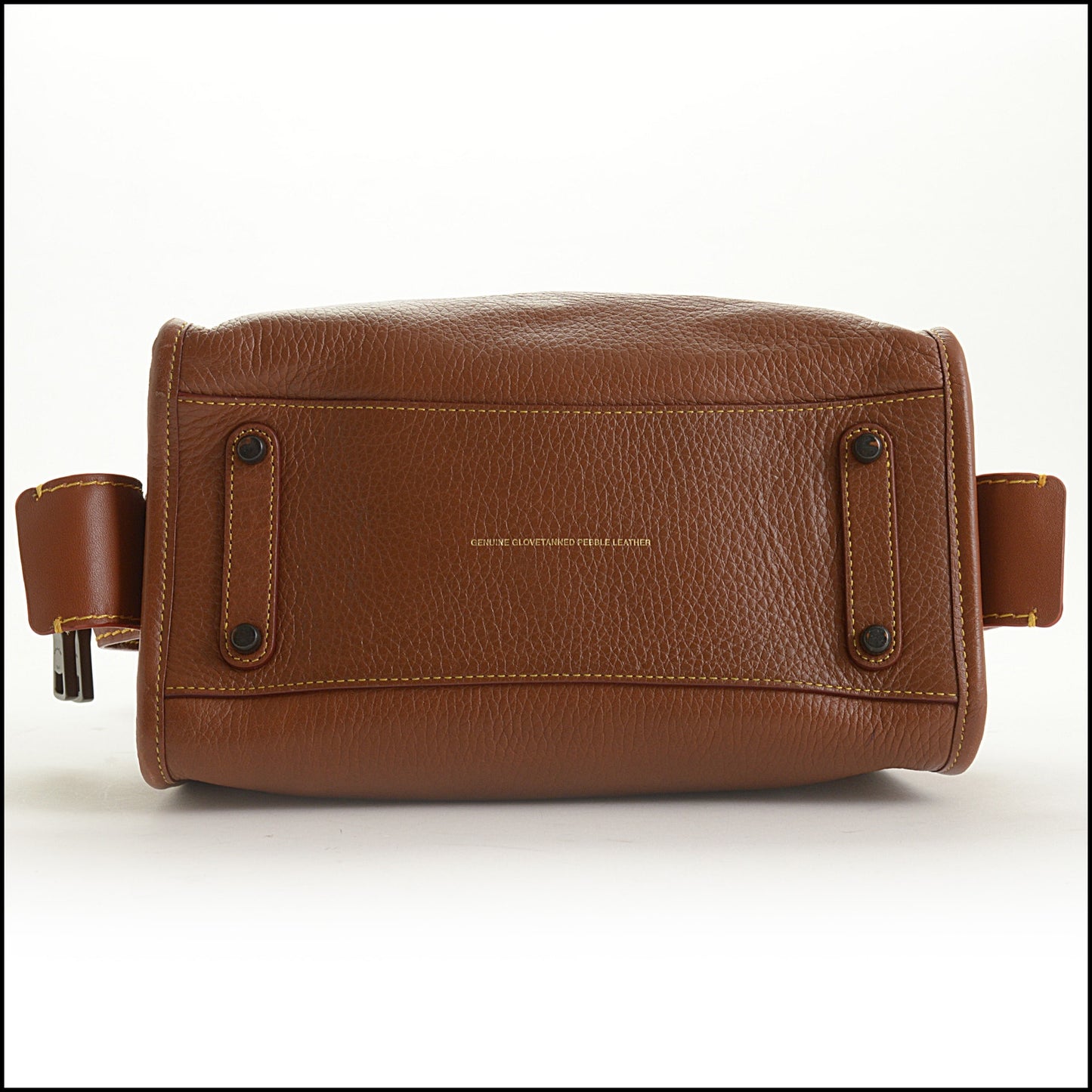 RDC15570 COACH Brown Leather Saffron Suede Rogue 25 Handbag