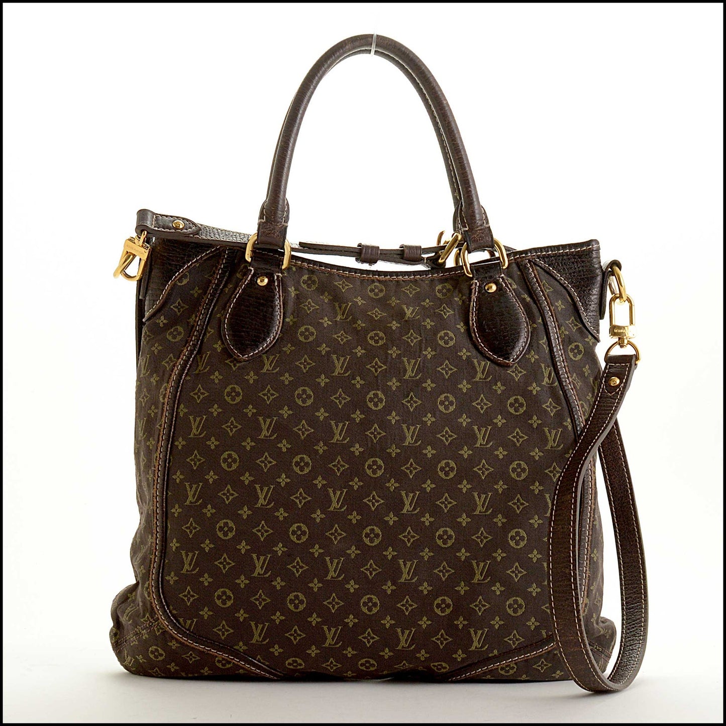 RDC15579 LOUIS VUITTON '08 Brown Monogram Idylle Mini Lin Elegie Bag