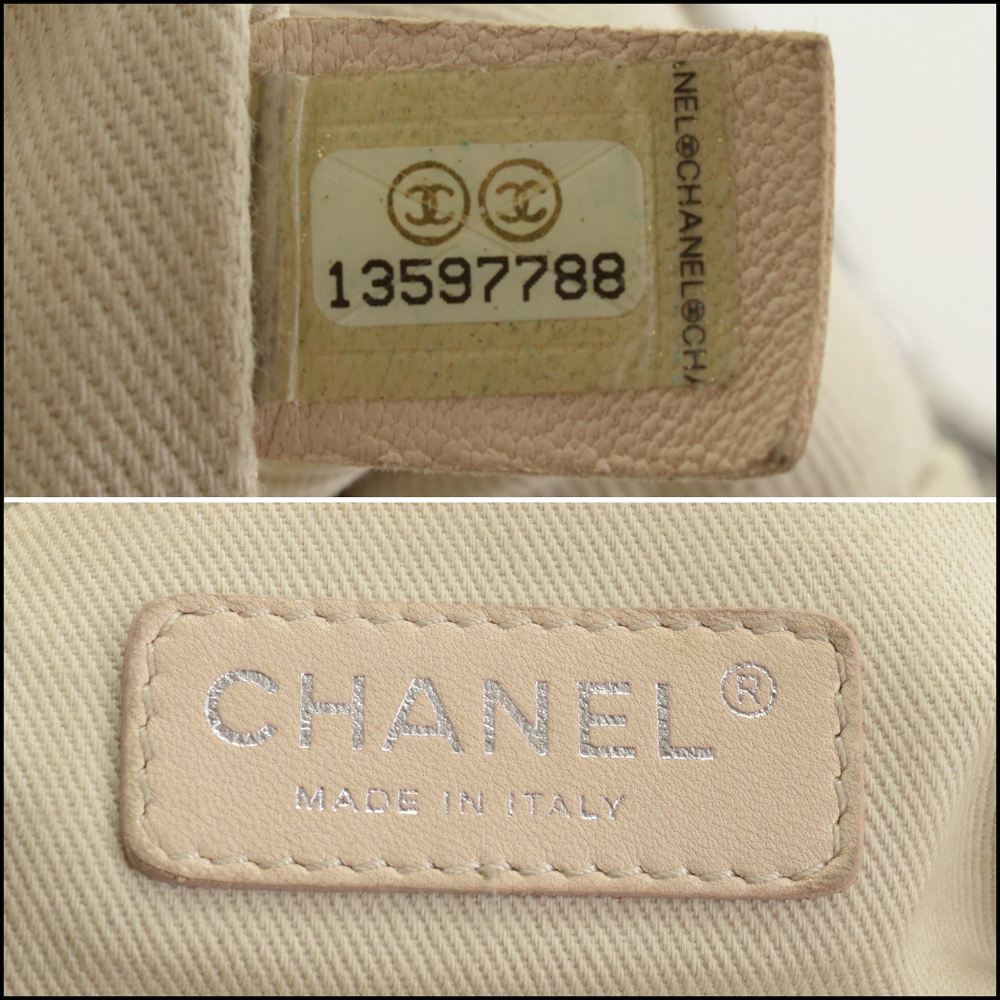 RDC15347 CHANEL '10 Dark White Double Stitch Classic Jumbo Flap Bag