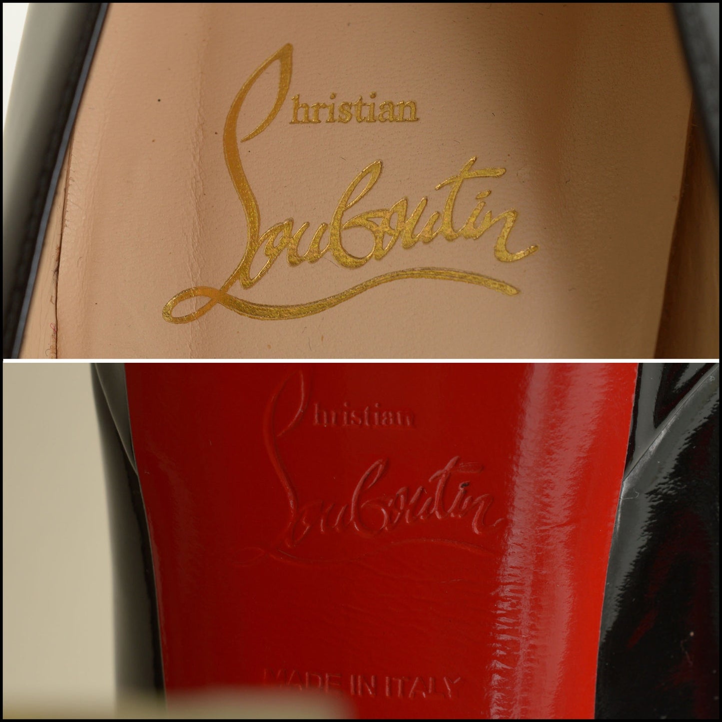 RDC15615 CHRISTIAN LOUBOUTIN Black Patent 140mm Filter Pumps size 39