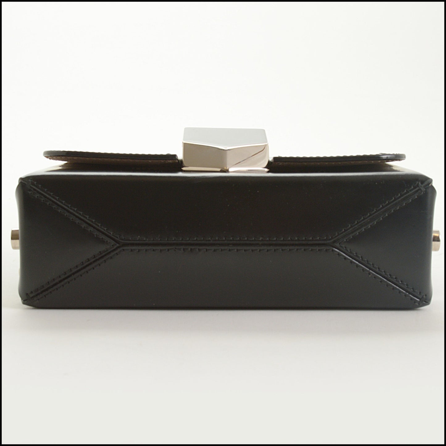 RDC15415 JIMMY CHOO Black Leather Lockett Bag