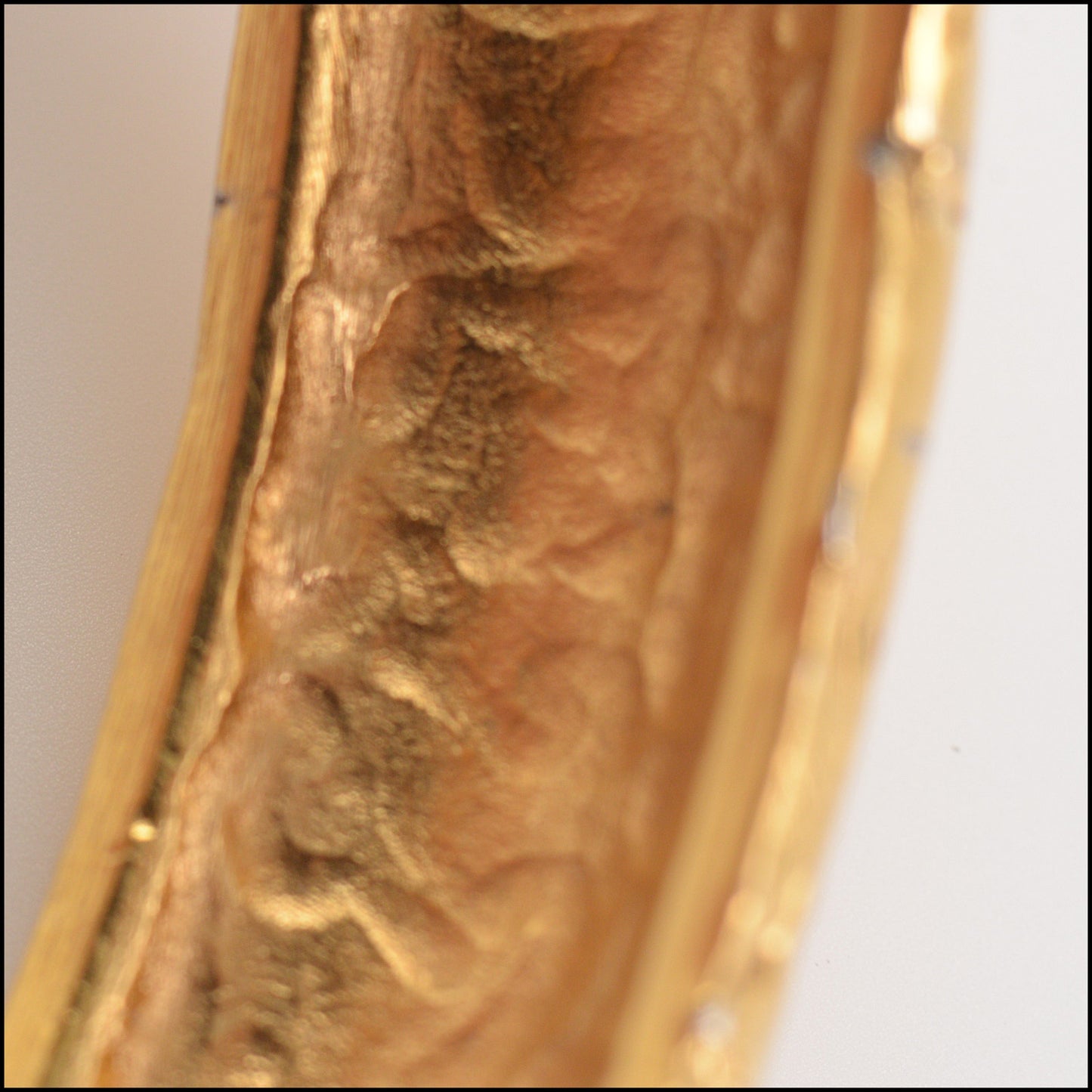 RDC14271 Authentic CHANEL Vintage Golden Woven CC Bangle Bracelet