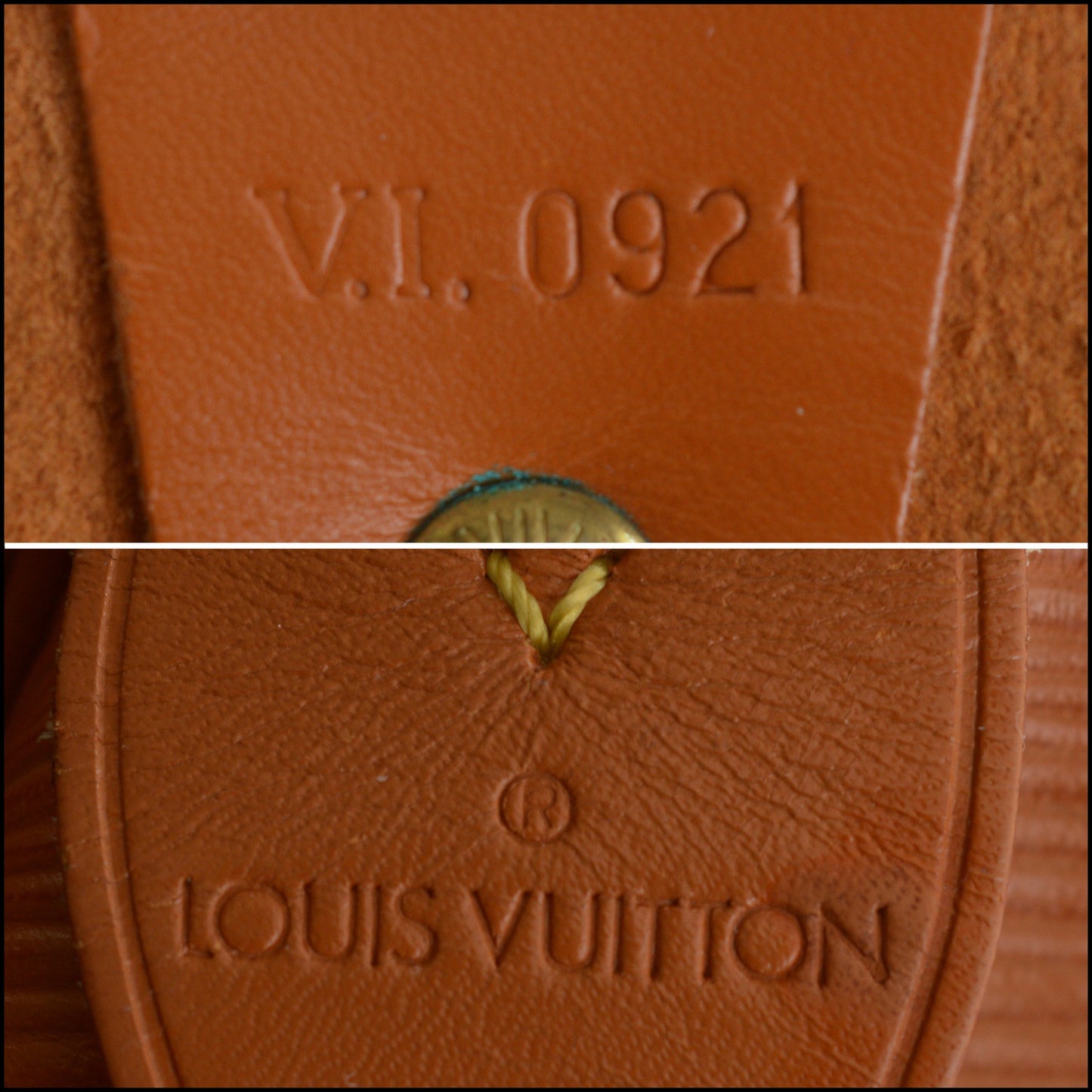 RDC15024 LOUIS VUITTON '91 Gold Tan Brown Epi Keepall 50 Travel Bag