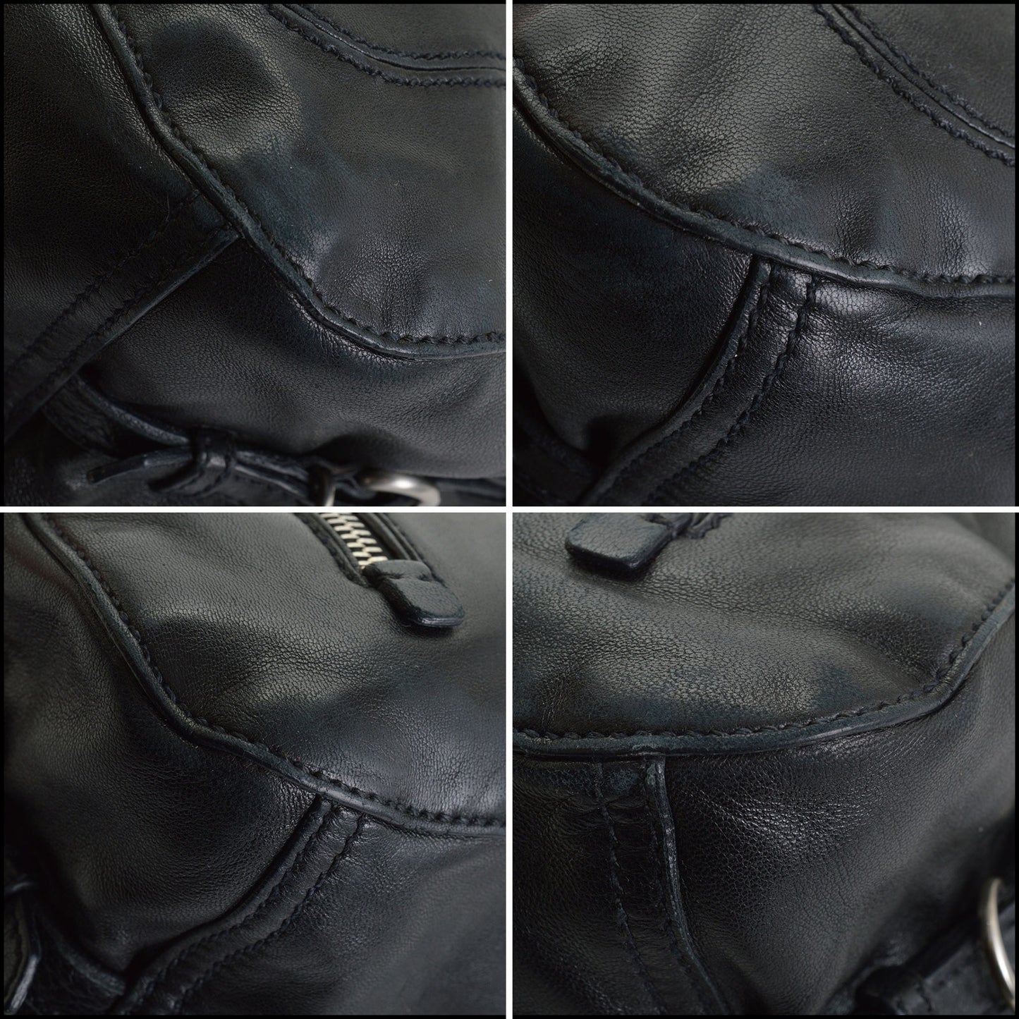 RDC14438 Prada Black Nappa Leather Five Pocket Bag