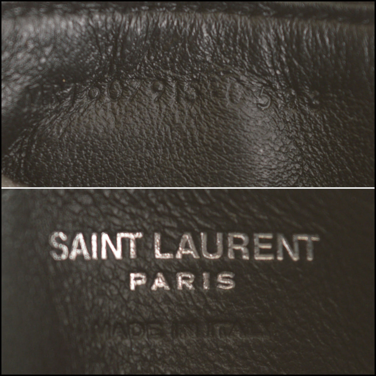 RDC15665 SAINT LAURENT Black Matelasse YSL Cassandre Zipped Card Case