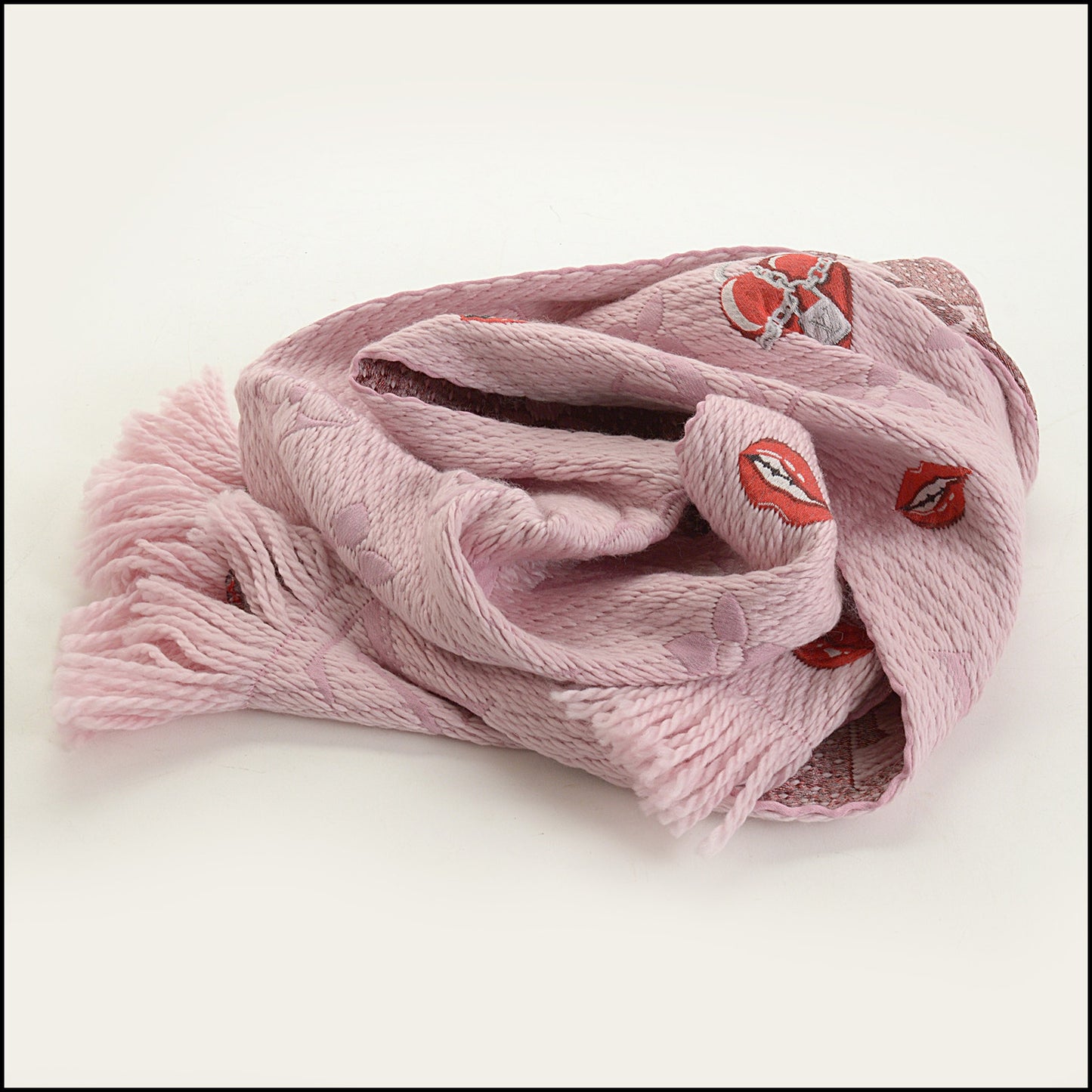 RDC15168 LOUIS VUITTON Pink Logomania a la Folie Scarf
