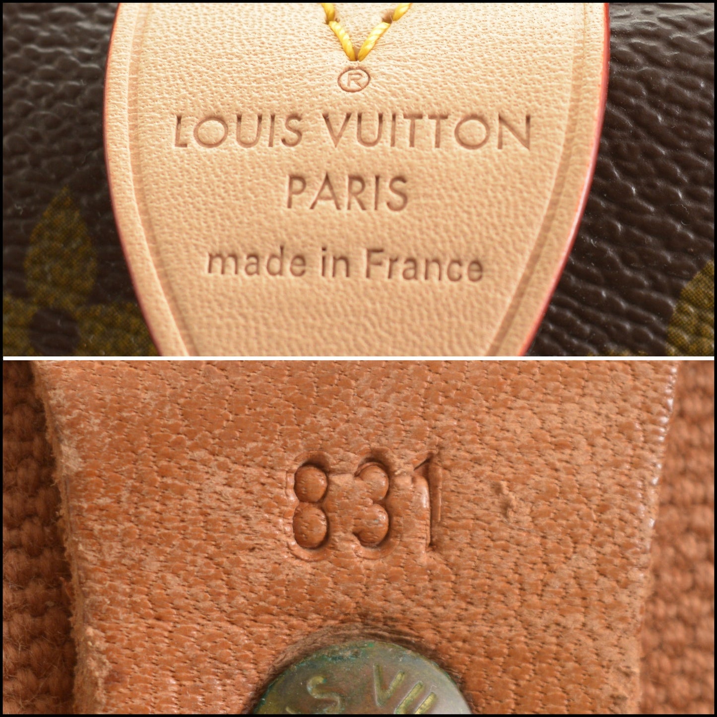 RDC15336 LOUIS VUITTON '83 Brown LV Monogram Keepall 45