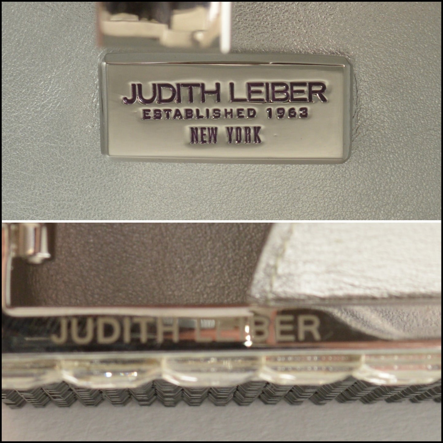 RDC15265 JUDITH LEIBER Black Crystal Gift Box Minaudiere