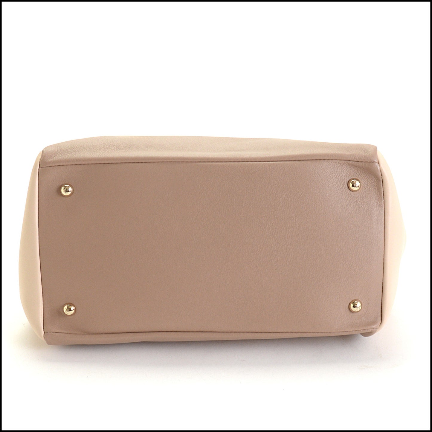 RDC14779 CAROLINA HERRERA Tricolor Black/Tan/Cream Shoulder Bag