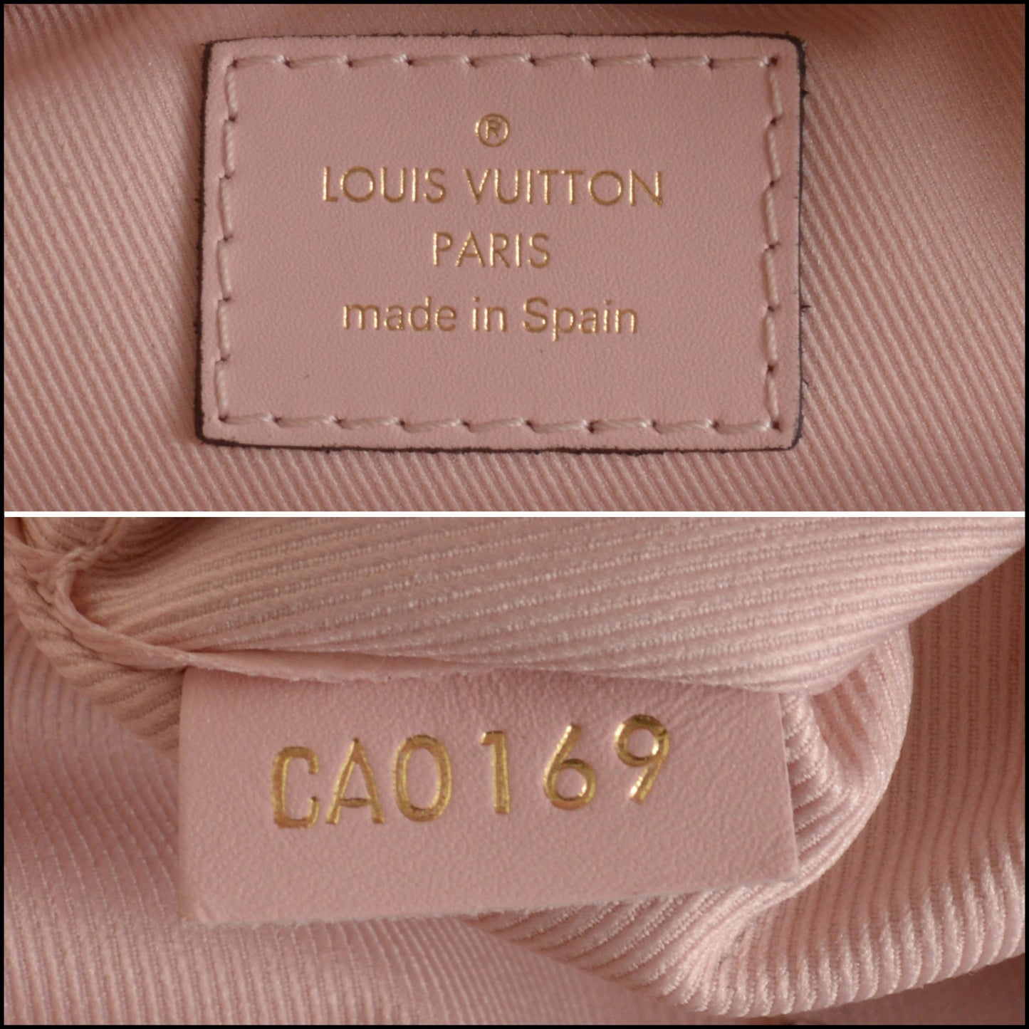 RDC15361 LOUIS VUITTON '19 Pink Damier Azur Saintonge