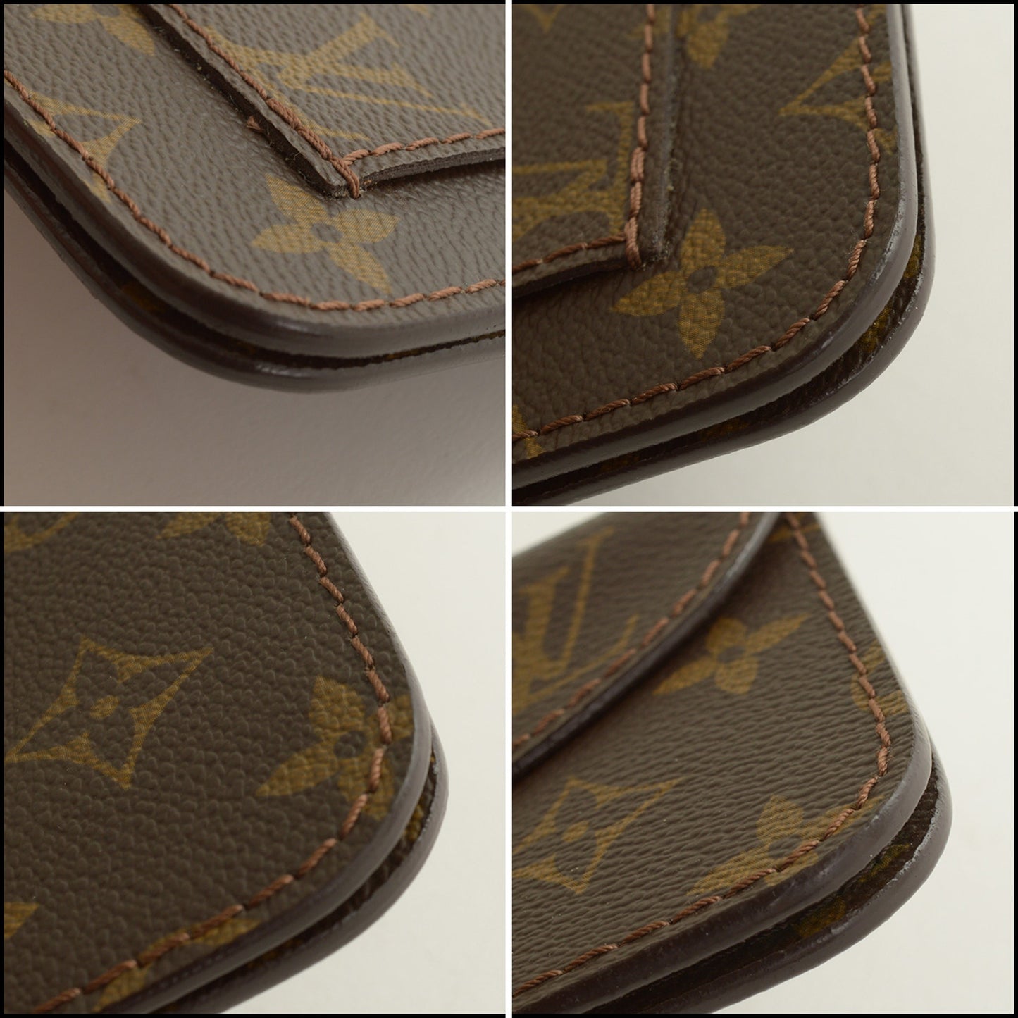 RDC15446 LOUIS VUITTON Brown Canvas Monogram Ceinture Pochette without Belt