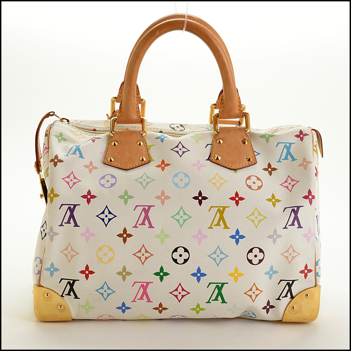 RDC15633 LOUIS VUITTON x Murakami White Multicolor Speedy 30 Bag