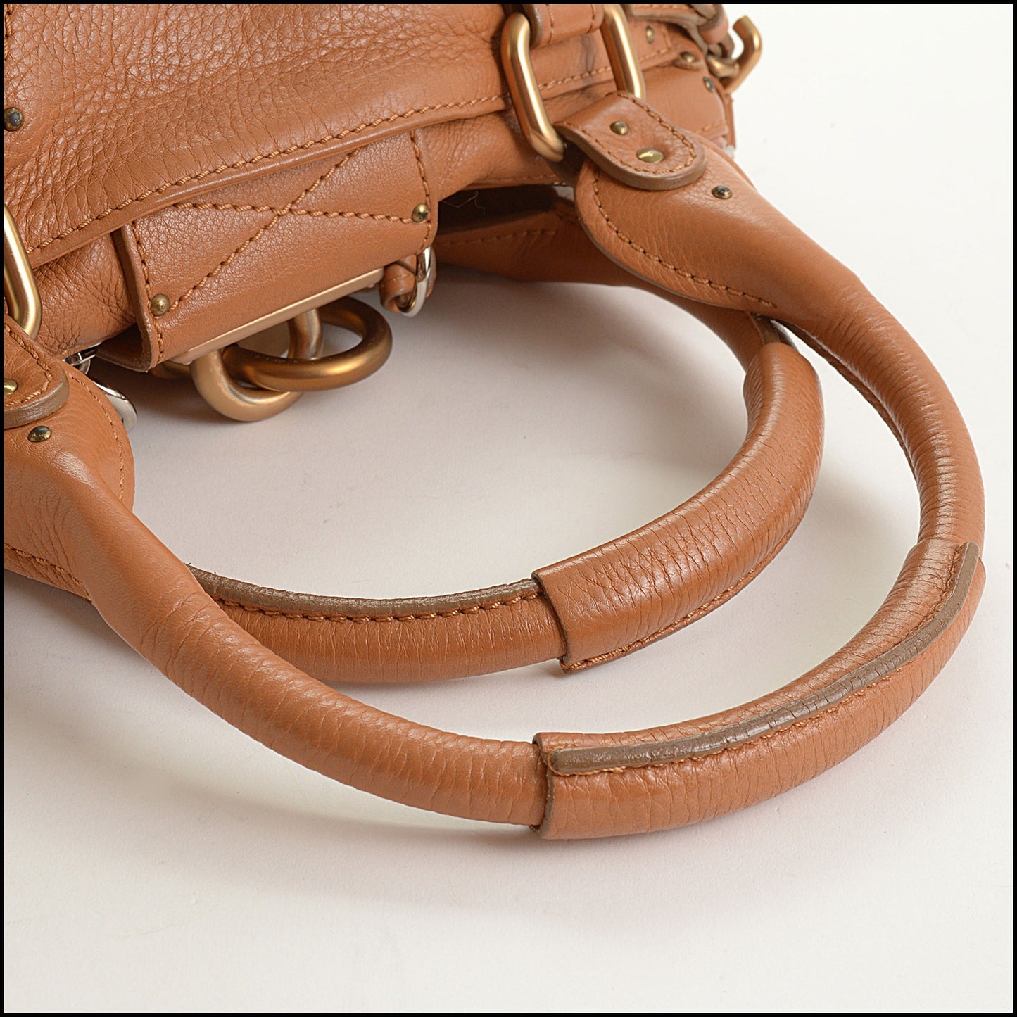 RDC15594 CHLOE '06 Tan Leather Paddington Satchel Bag