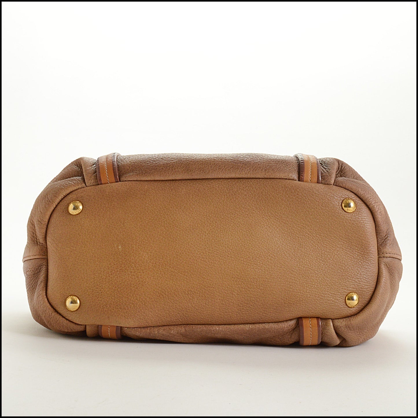 RDC15504 PRADA 2009 Brown Ombre Deerkskin Cervo Tote Bag