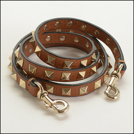 RDC15697 VALENTINO GARAVANI Poudre Leather Rockstud Crossbody Shoulder Strap