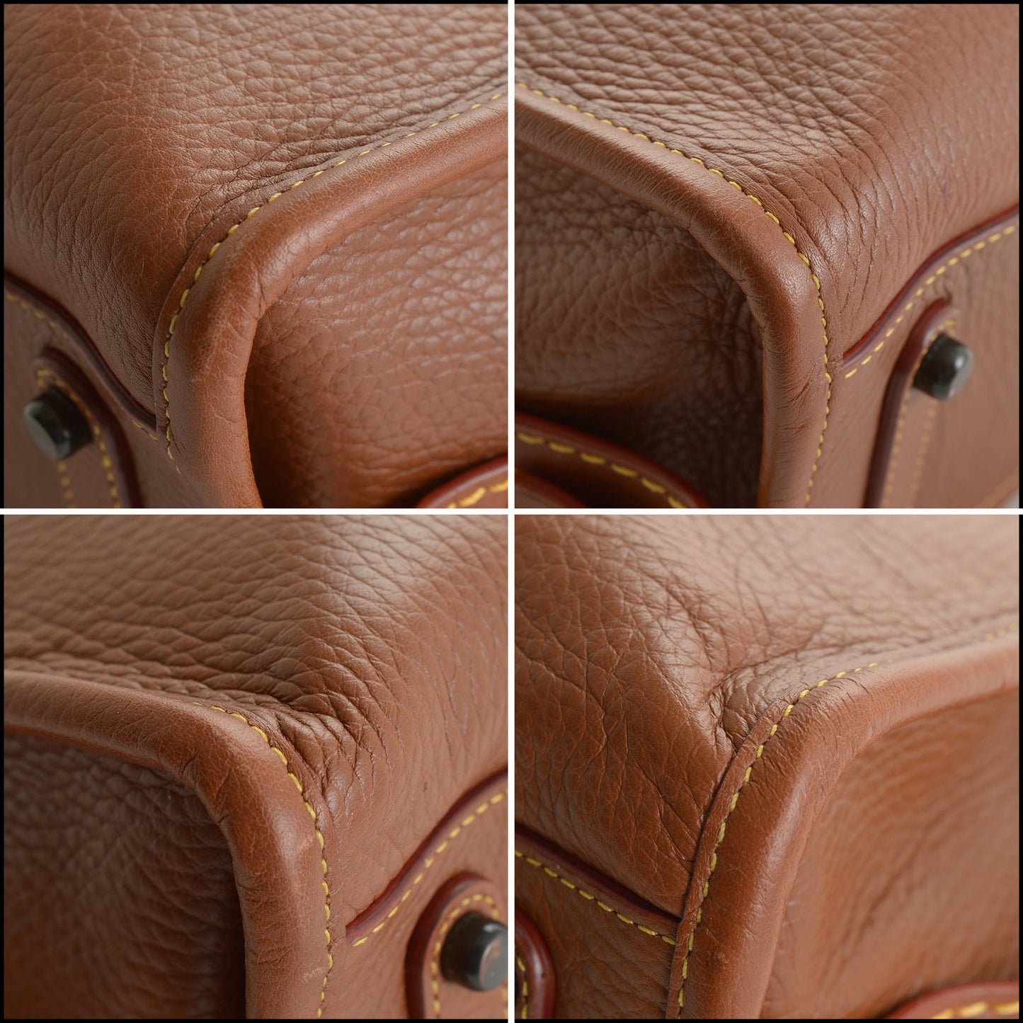 RDC15570 COACH Brown Leather Saffron Suede Rogue 25 Handbag