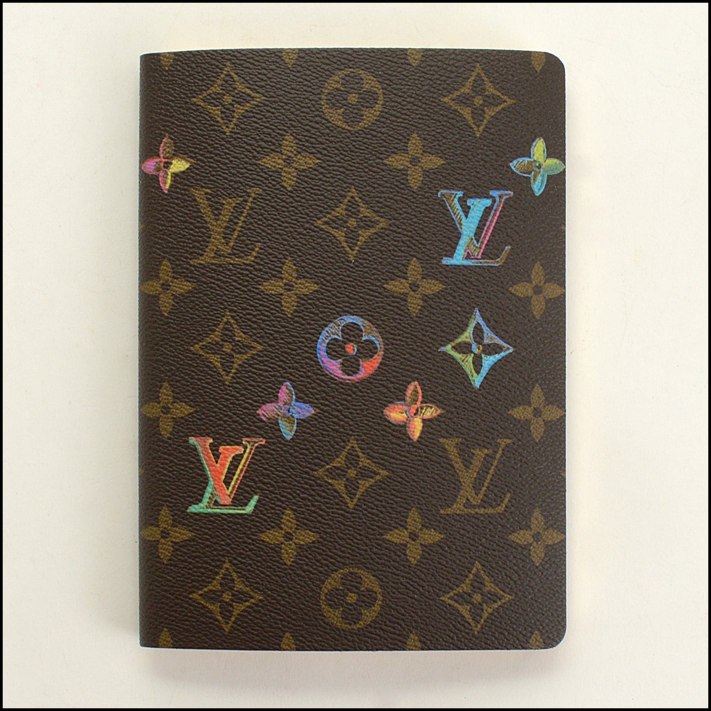 RDC15354 LOUIS VUITTON Brown Monogram Clemence Watercolor Notebook MM
