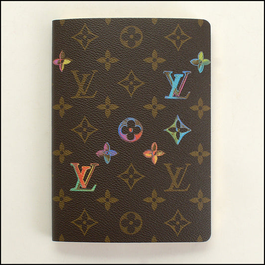 RDC15354 LOUIS VUITTON Brown Monogram Clemence Watercolor Notebook MM