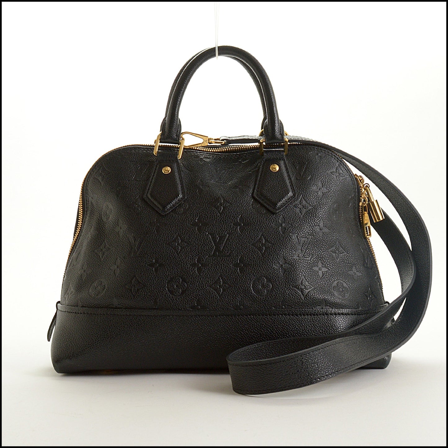 RDC15469 LOUIS VUITTON Black Empreinte Monogram Leather Neo Alma