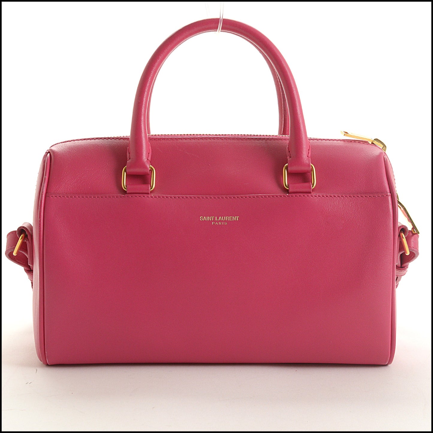 RDC15416 SAINT LAURENT Hot Pink Leather Classic Baby Duffle Bag
