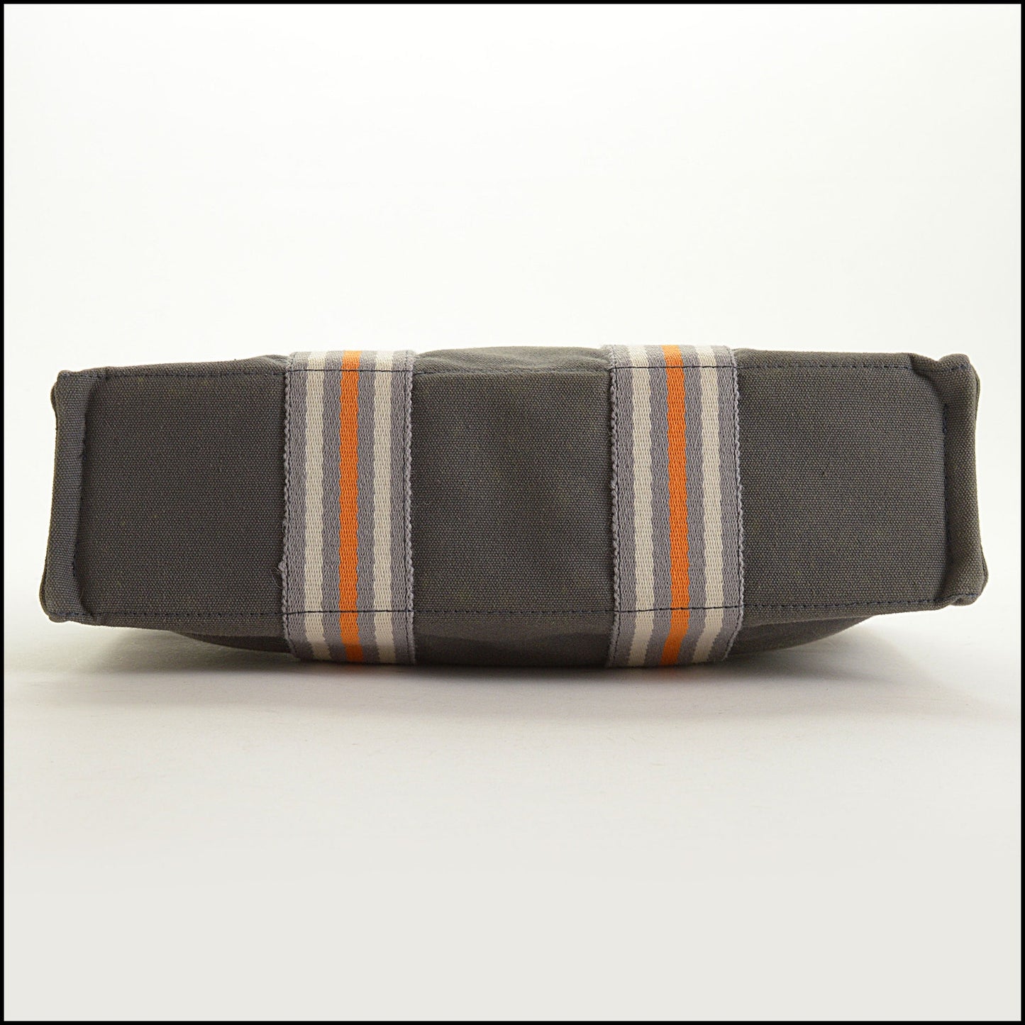 RDC15581 HERMES '01 Grey Canvas Ginza Fourre-Tout PM Mini Bag