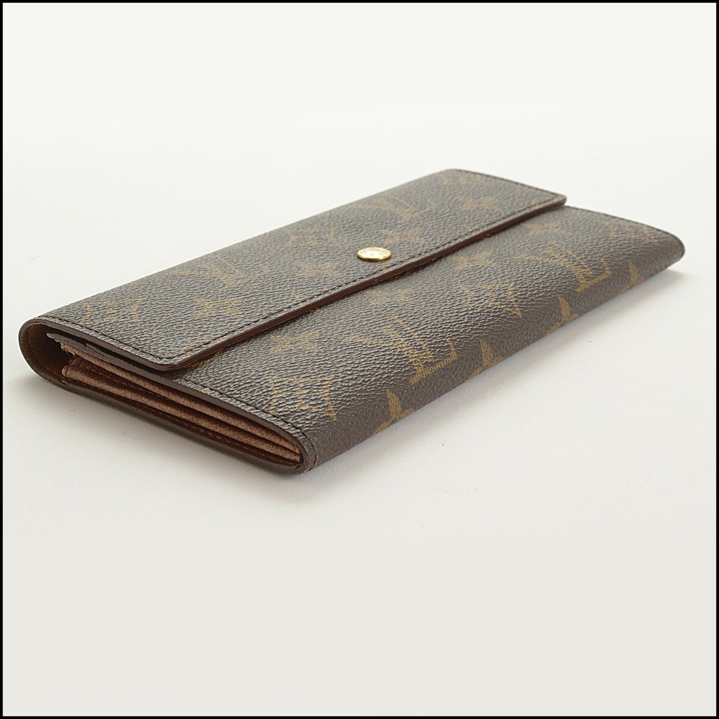 RDC15444 LOUIS VUITTON Brown Monogram Canvas Sarah Wallet