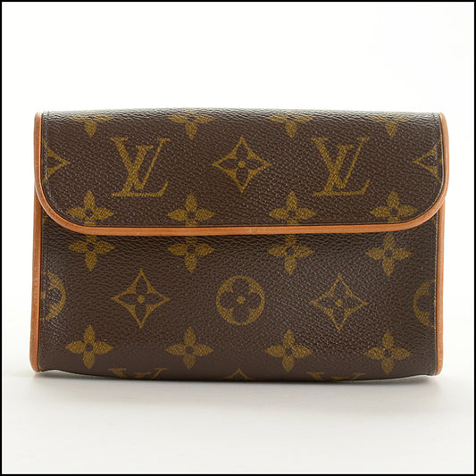 RDC15443 LOUIS VUITTON '00 Brown Monogram Pochette Florentine Belt Bag