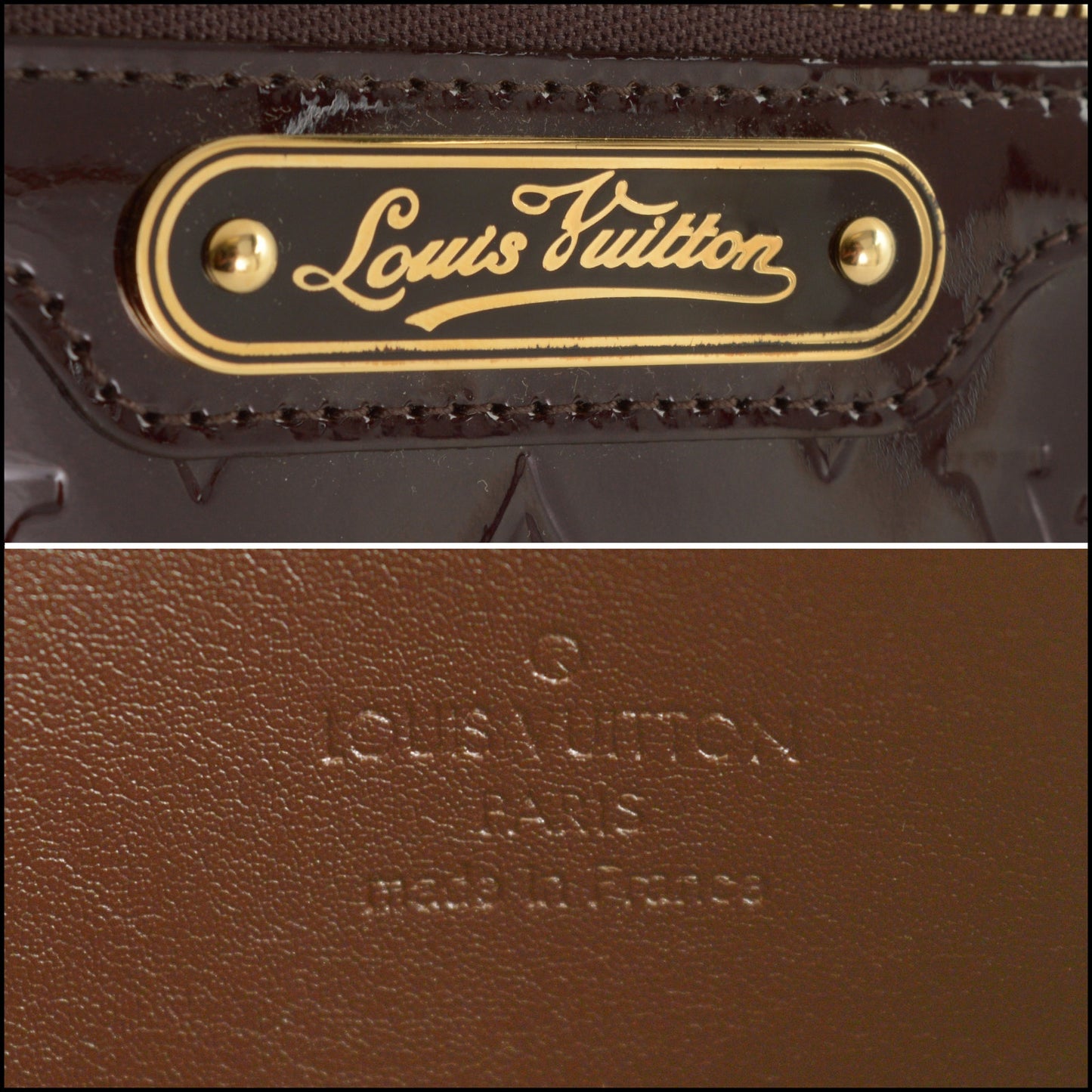 RDC15521 LOUIS VUITTON 2007 Amarante Vernis Monogram Trousse Cosmetic Pouch