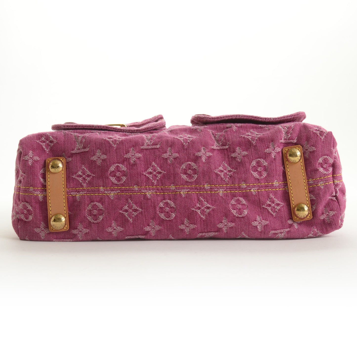 RDC15564 LOUIS VUITTON 2006 Fuchsia Pink Denim Monogram Baggy GM